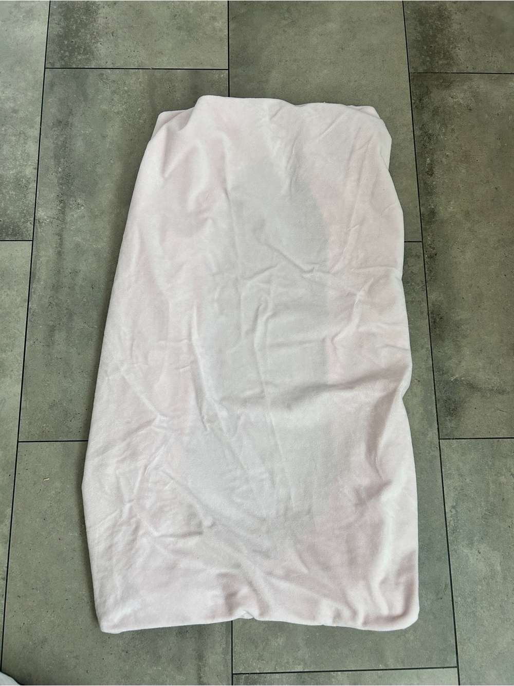 Pottery Barn Kids pink Luxe Chamois Changing Pad and 2 bluesnail covers - Picture 3 of 13